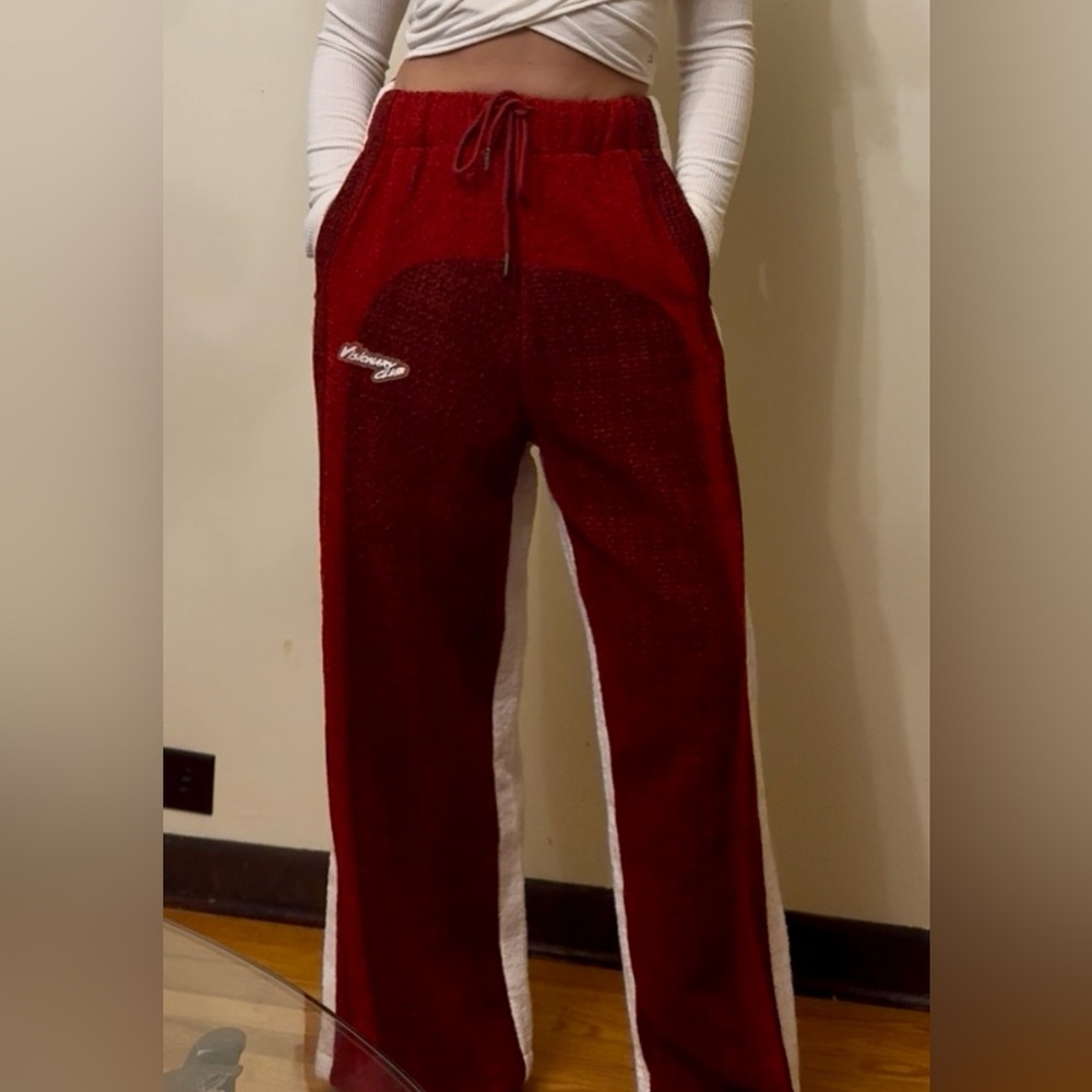 Red and White Striped Pants